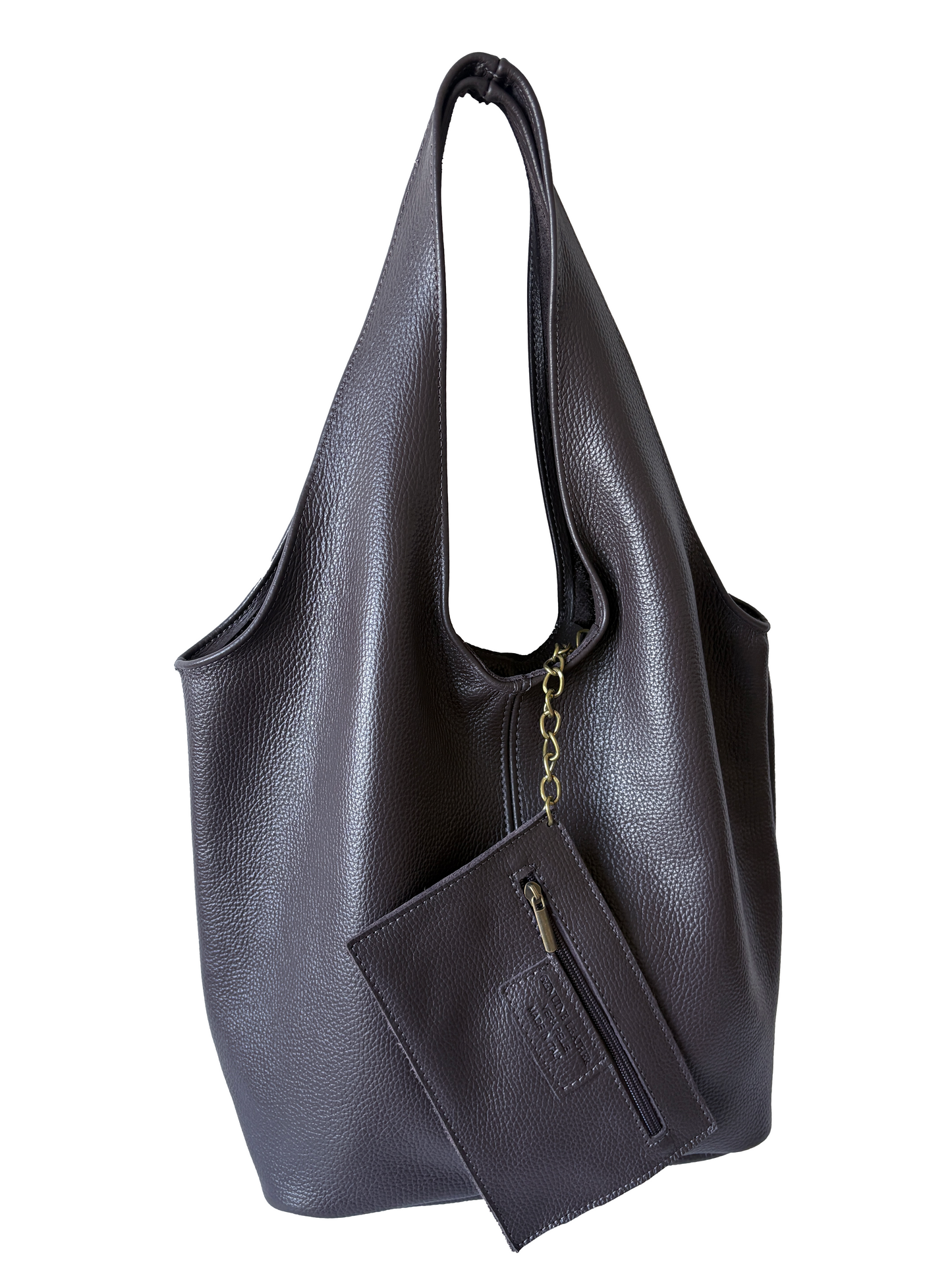 Borsa Hobo in vera pelle, Made in Italy