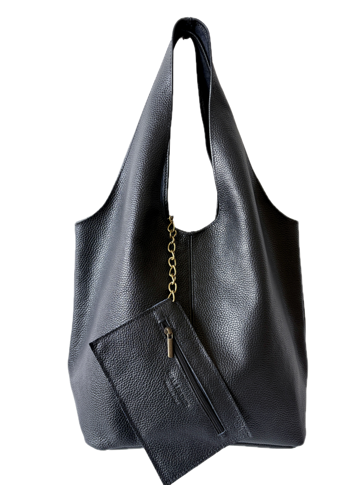 Borsa Hobo in vera pelle, Made in Italy