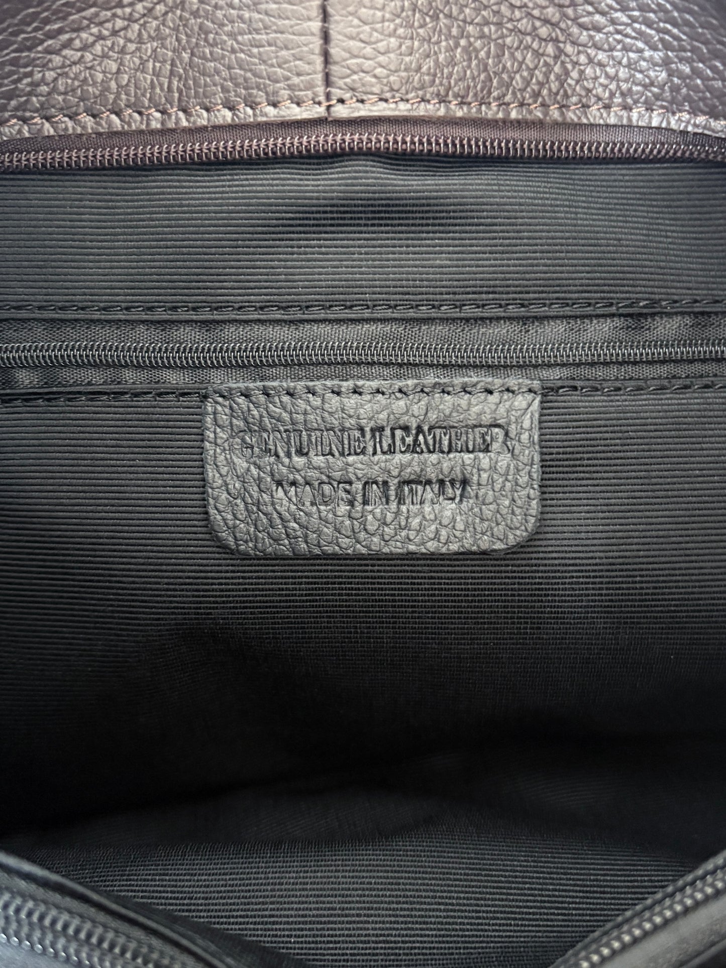Borsa hobo a spalla in vera pelle testa di moro