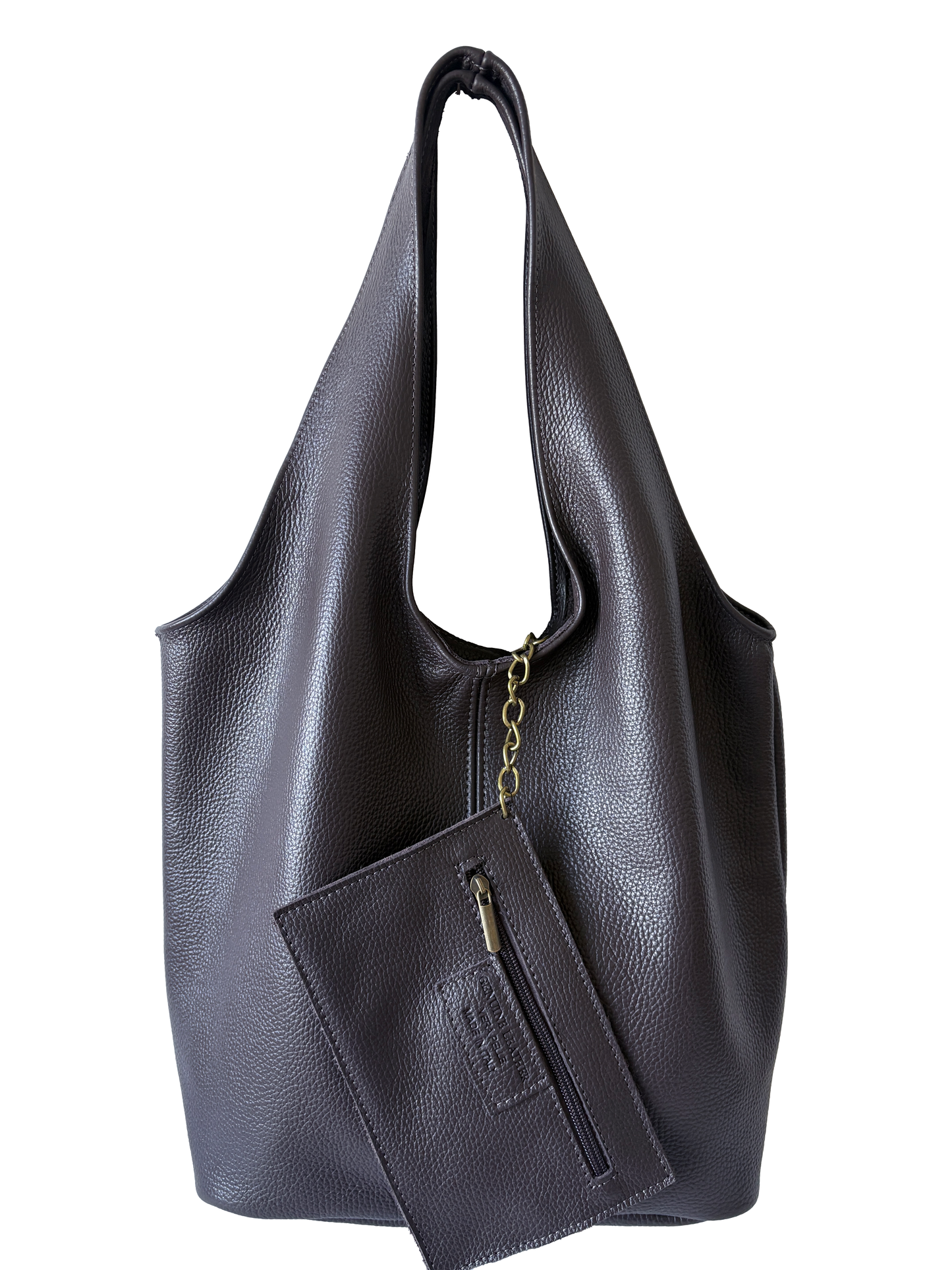 Borsa Hobo in vera pelle, Made in Italy